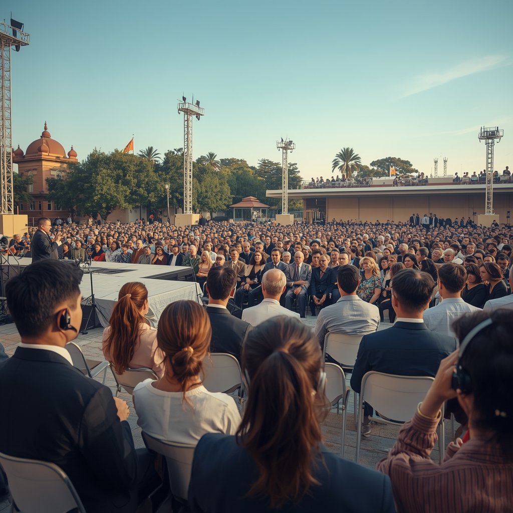 Outdoor ceremonies and public events