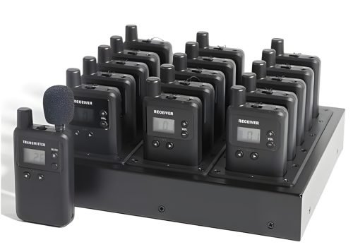 Portable interpretation receiver with headset (1)